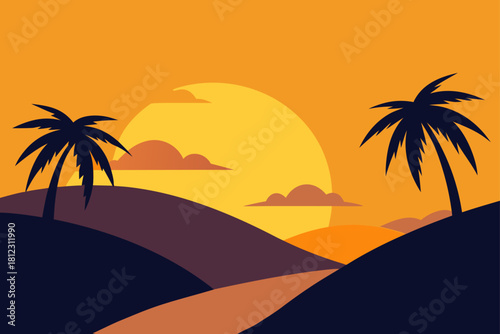 Hilltop Viewpoint Overlooking a Cocoa Valley