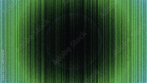 Abstract Green Vertical Glitch Lines Background