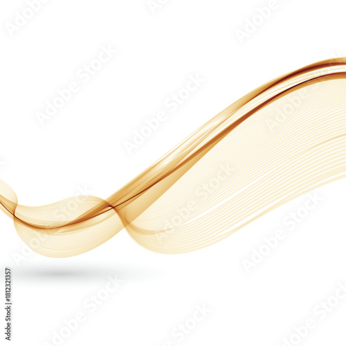 Elegant golden wave lines flowing across a soft background. Smooth curves and a luxury style make this ideal for branding, invitations, backgrounds, packaging, and premium design projects.