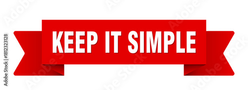 keep it simple ribbon isolated on transparent background. keep it simple ribbon