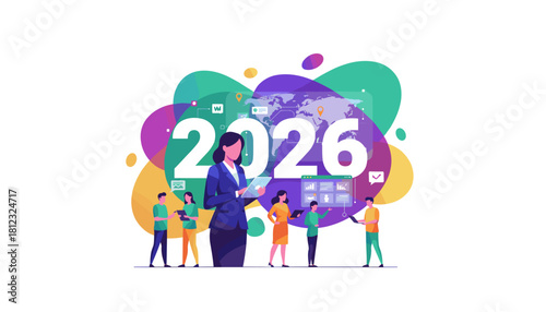 Team collaboration and global business growth planning for the year 2026