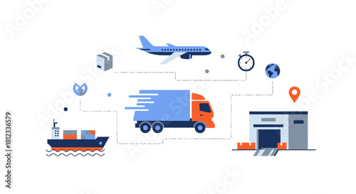 Streamlined logistics solutions offer global delivery, fast shipping, and efficient supply chain management for modern businesses seeking growth and expansion