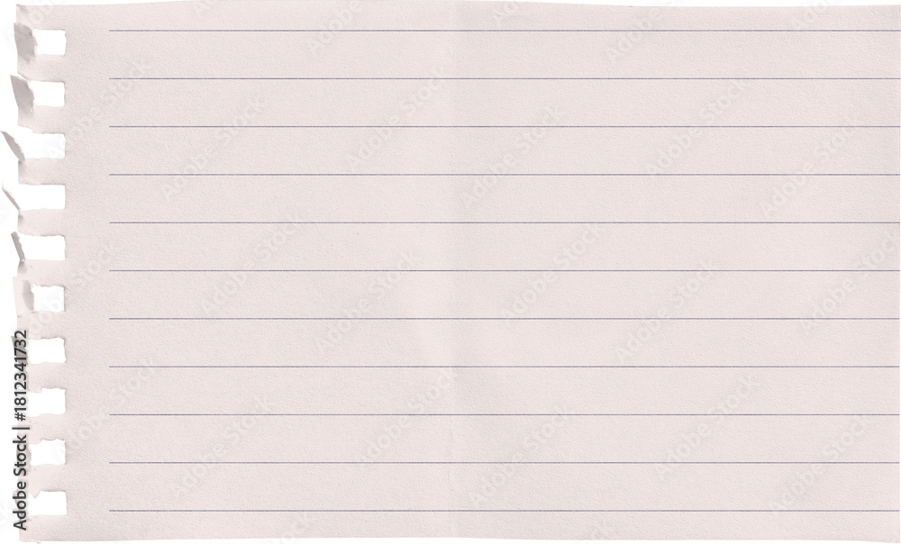 Obraz premium Small Notepad Folded Pink Page Lined isolated on transparent background
