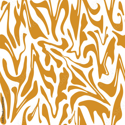 Seamless abstract pattern with playful organic flowing strokes ideal for textile prints, wallpapers, packaging, wrapping designs, and modern stylish artwork.