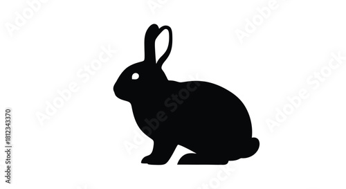 Abstract geometric composition featuring a striking black silhouette against a vibrant multi colored background with dynamic lines and shapes silhouette