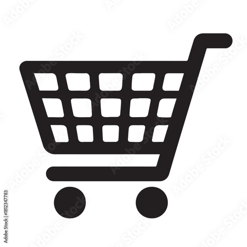 Shopping Cart Icons vector Silhouette
