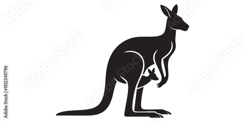 kangaroo vector illustration