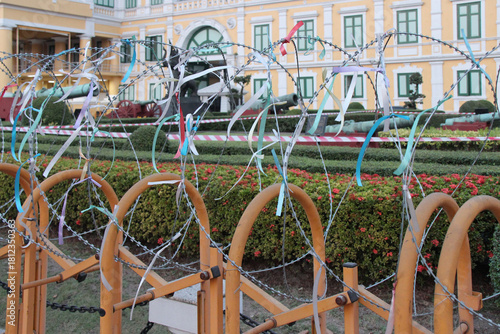 Canvas Print hall (defense department building) in bangkok in thailand