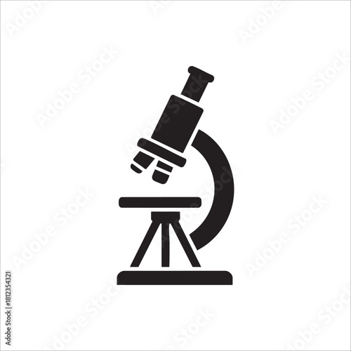microscope icon. isolated on white background