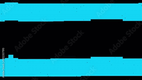 Abstract Cyan Lines on Black Background Video.