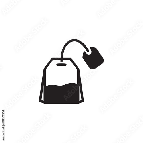 Tea bag icon. isolated on white background