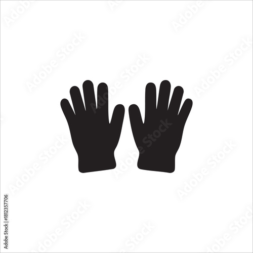 gloves bag icon. isolated on white background