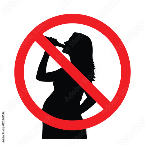 No singing or vocalizing allowed a prohibition sign with a silhouette