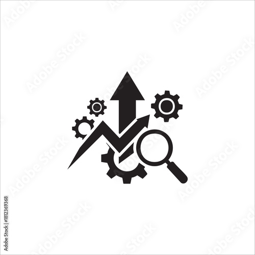 Business strategy icon. illustration isolated on white background.