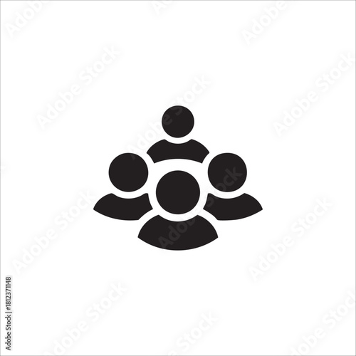 Teamwork and Collaboration icon. illustration isolated on white background.