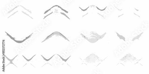 Abstract geometric shapes and patterns in grayscale tones