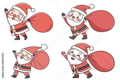santa claus with ball