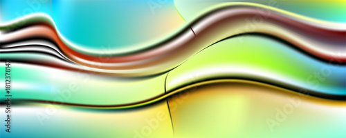 Abstract blurred wavy grainy gradient background texture. Digital grain dust soft noise effect pattern. Lo-fi vintage retro fluid colors. For poster, website, app, prints, flyer or music album cover