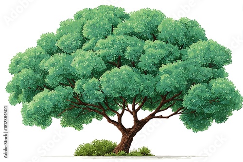 Elegant Tree Illustration With Detailed Branch Structure High Resolution Picture