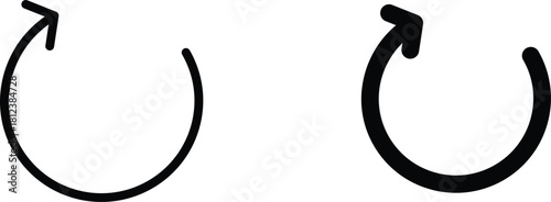 refresh  icon vector graphic illustration  with white background flat hand made icon fill icon .