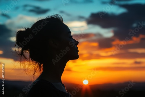 silhouette of a woman