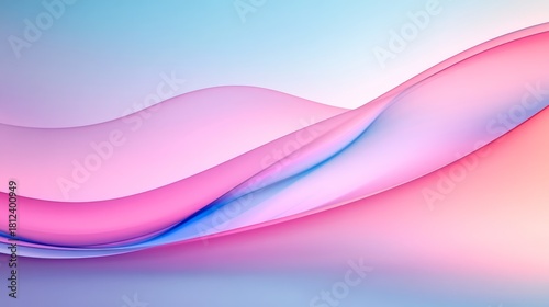 Pink and Blue Abstract Wave Design, Abstract Art, Wave Background Abstract, Background