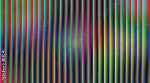 Vector illustration of abstract background with a striking array of vertical lines showcasing a smooth gradient of vivid and dark hues