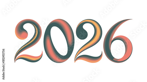 The number 2026, presented with a vibrant gradient design.