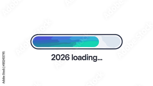 Loading bar indicating 2026. 