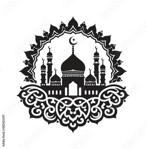 taj mahal vector illustration