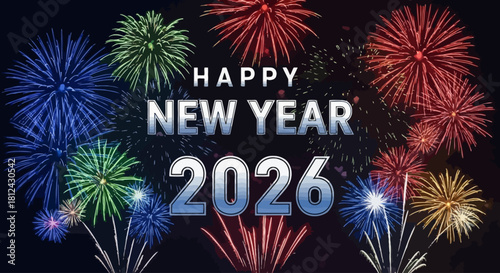 happy new year 2026 fireworks