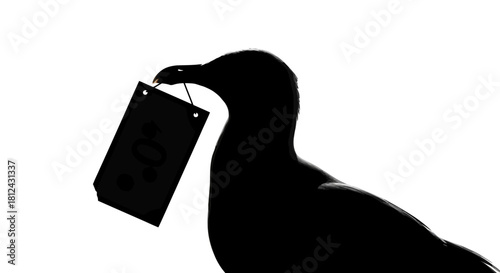 Abstract vector design with geometric shapes and lines possibly a whisk or kitchen utensil