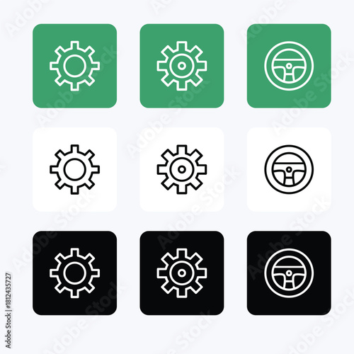 Transport vector icon illustration. Vector icon set