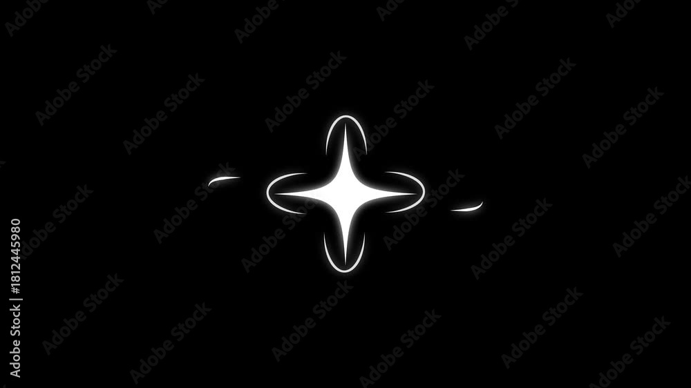 Magic Twinkle Twinkle star sparkle, twinkling 2d cartoon stars and glitter FX, magic ...