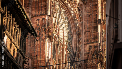 Cathedral of Strasbourg In Strasbourg, France on November 21th 2025