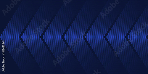 Symmetrical Chevron Lines Gradient Background in Dark Navy Blue with Subtle Light Blue Tones Creating a Sophisticated and Modern Geometric Pattern