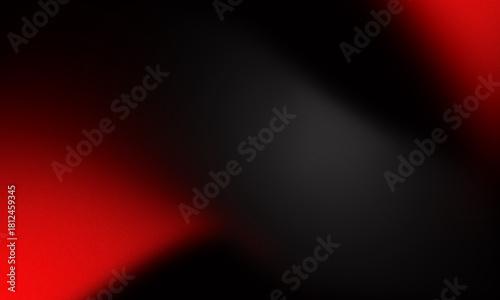 Abstract Dark Red and Black Gradient Background with Soft Focus and Subtle Grain Texture