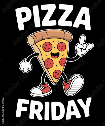 Funny Pizza Friday Pizza Slice For Pepperoni Lover