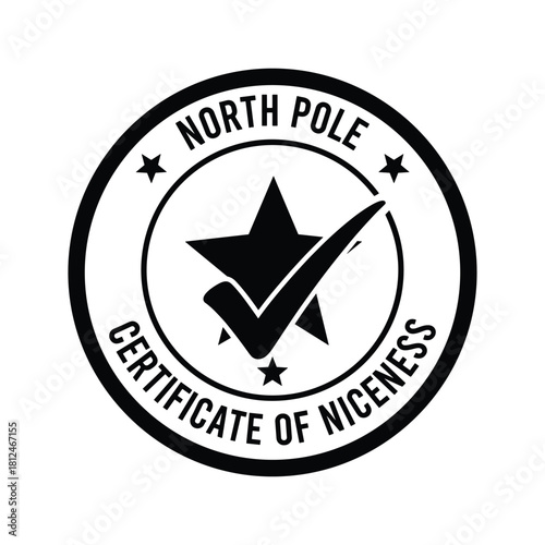 North Pole Mail Stamp Christmas Graphic Bundle Believe Train