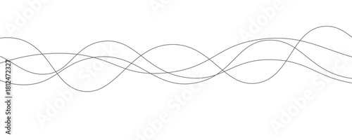 Abstract grey, white smooth element swoosh speed wave modern stream transparent background. Abstract wave line for banner, template, wallpaper background with wave design. Vector illustration in eps10