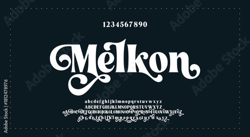 Luxury font alphabet logo. Typography beauty fashion elegant minimalist serif italic fonts decorative wedding vintage retro logos. vector illustration.