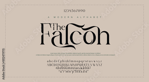 Luxury font alphabet logo. Typography beauty fashion elegant minimalist serif italic fonts decorative wedding vintage retro logos. vector illustration.