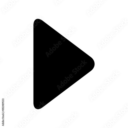 Free Download Vector illustration of single isolated play icon - GFXLoad