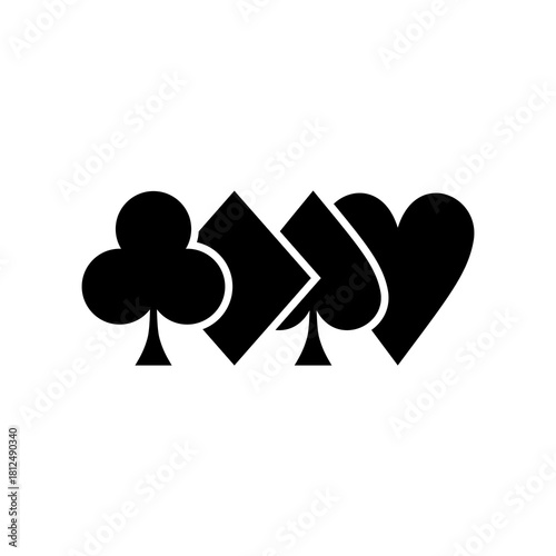 Vector illustration of single isolated poker icon