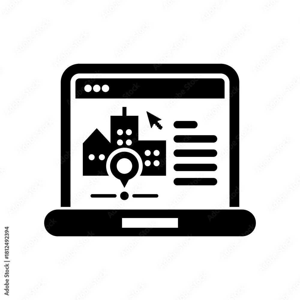 Obraz premium Map navigator web