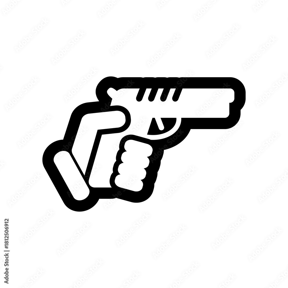 Obraz premium Gun icon