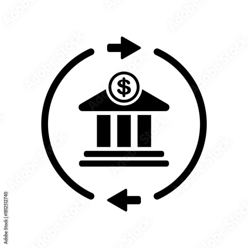 Bank agreement concept icon