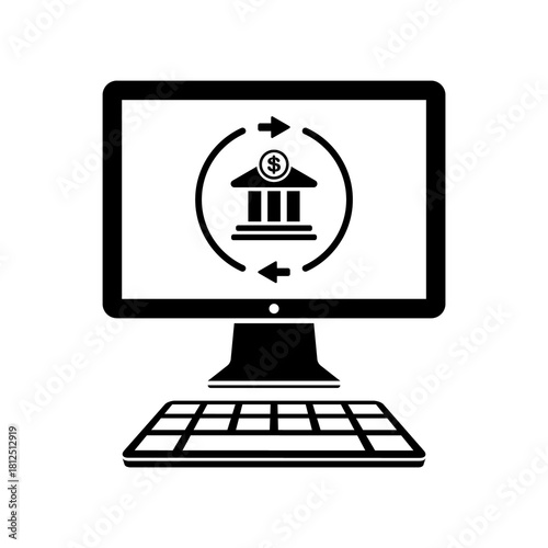 Web banking services icon