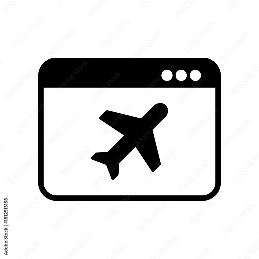 Fototapeta premium Travel agency flat icon