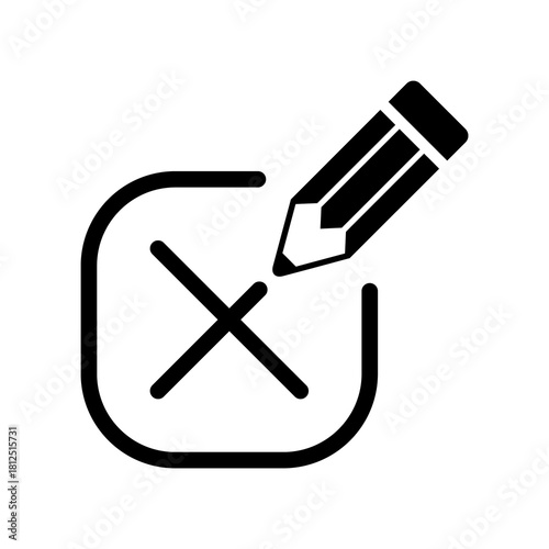 Mark option - Minimal vector icon
